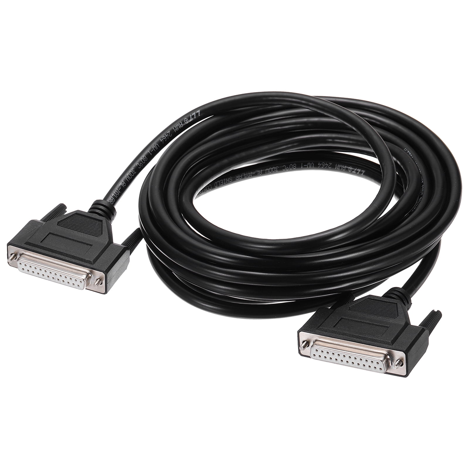 Uxcell DB25 Serial Cable, 28AWG Aluminium Foil Shielded DB25 Female to ...