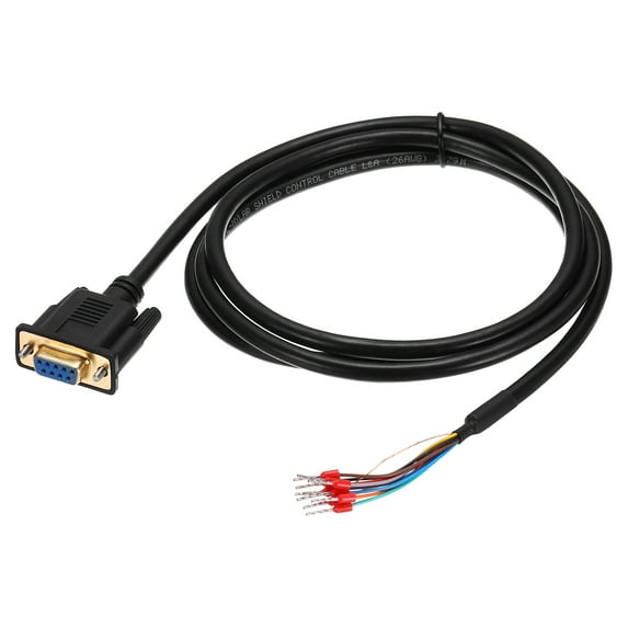 Uxcell DB9 RS232 Serial Cable, 26AWG DB9 Female to Bare Wire Cable with ...