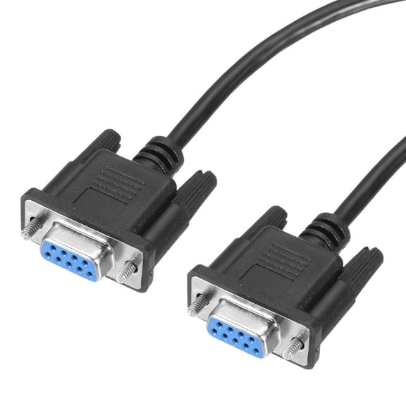 Uxcell DB9 RS232 Serial Cable, Straight Through RS-232 9 Pin Extension Cable for Data Communication 3.3 ft Female to Female