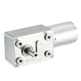thumbnail image 1 of Uxcell DC 12V 25RPM 6mm Shaft High Torque Turbine Worm Gear Box Reduction Motor, 1 of 7