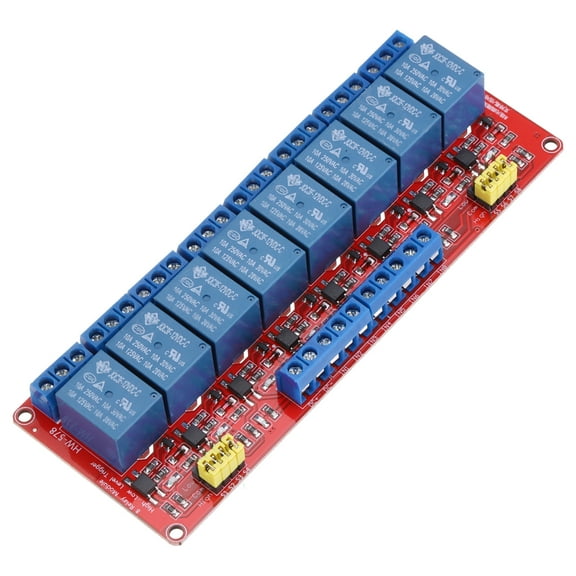 Uxcell DC 12V 8 Channel Relay Module High or Low Level Trigger for Electronics Industrial Home Automation