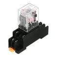 thumbnail image 1 of 1Pcs AC 24V Electromagnetic Power Relay, 8-Pin 5A Power Coil Relay with LED Indicator and Socket Base DPDT 2NO 2NC - MY2NJ for Industrial, Home Appliances and DIN Rail System, 1 of 6