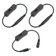 thumbnail image 1 of Uxcell DC 12V Inline Rocker Switch w 5.5x2.1mm DC Jack Male to Female Power Cable Black 3pcs, 1 of 5