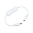 thumbnail image 1 of Uxcell DC 12V Inline Rocker Switch w 5.5x2.1mm DC Jack Male to Female Power Cable White, 1 of 5