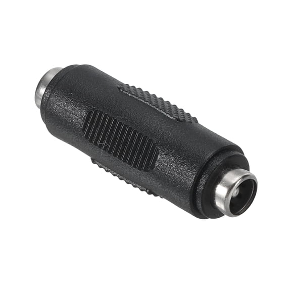 Uxcell DC 5.5mm x 2.1mm Female to Female Power Jack Connector, DC Charge 5.5mm x 2.1mm Adapter Female Coupler, Black