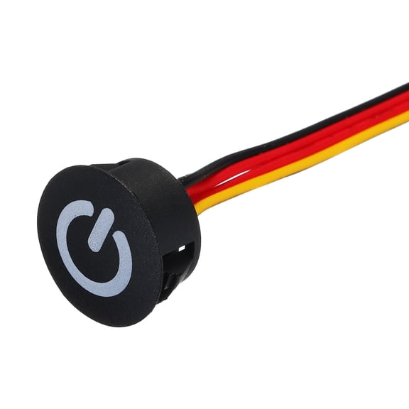 Uxcell DC 5V Touch Dimmer Switch 16mm Diameter Snap-in Mount Black for LED Lights Strip Lights