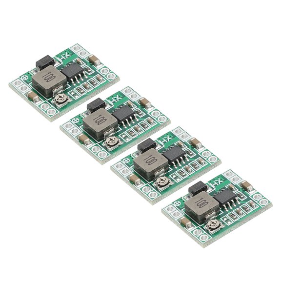 Uxcell DC Buck Converter Voltage Regulator MP1484EN 4.75-23V 3A Green for RC Airplane Power Adjustment 4Pcs