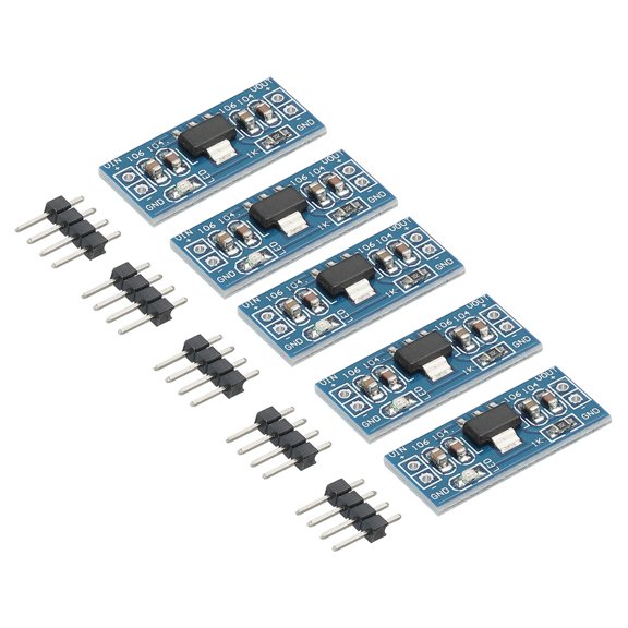 Uxcell DC-DC Buck Converter Voltage Regulator AMS1117 4-12V to 1.8V 0.8A Blue with Frequency Pin Pack of 5