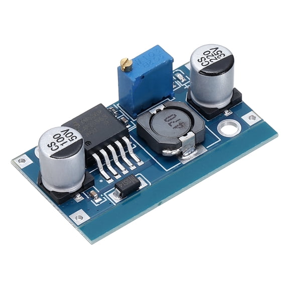 Uxcell DC-DC Buck Converter Voltage Regulator Adjustable Step Down Power Module LM 2596 4-40V to 1.25-37V 3A with 10cm 40P Male and Female Line for Power Transformers Adjustment