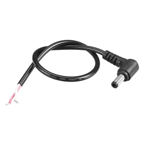 Uxcell DC Power 5.5mm x 2.5mm 4A 30cm Length,Barrel Male Plug Right Angle Cord Cable Connector Pigtail