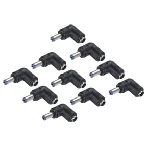 Uxcell 10Pcs DC Power Connector Adapter 90 Degree Angle Plug Coupler Converter