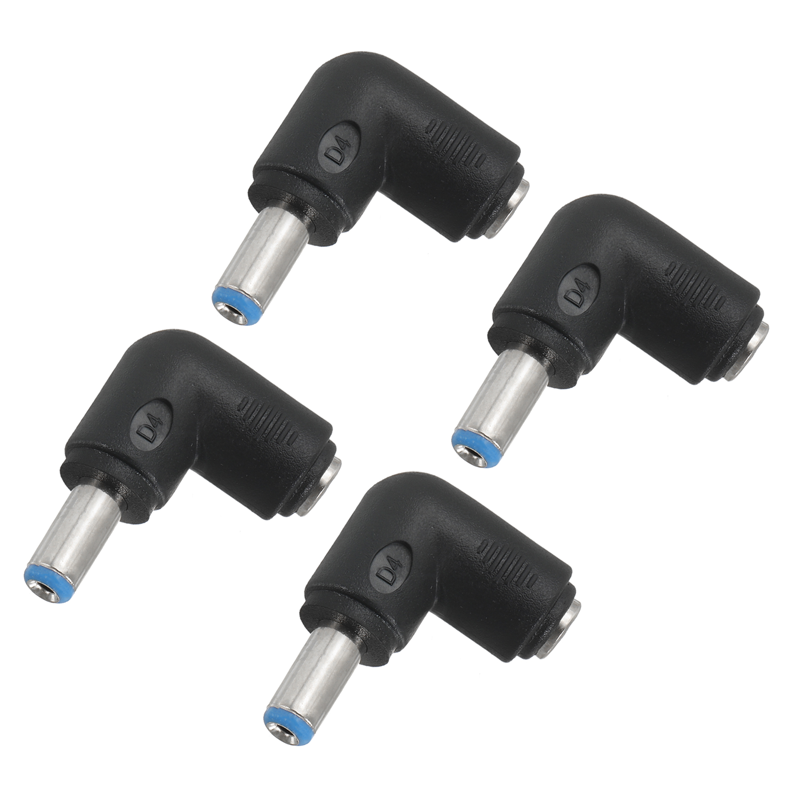 Uxcell DC Power Connector Adapter, Degree Angle Female Jack to Male ...