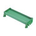 thumbnail image 1 of Uxcell DIN Rail Mount Carrier for 120mm x 50mm PCB, Housing, Bracket, Green, 1 of 4