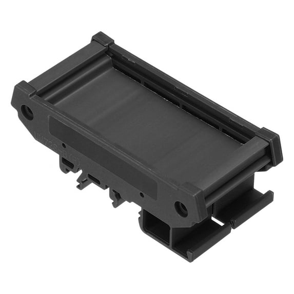 Uxcell DIN Rail Mount Carrier for 40mm x 72mm PCB, Housing, Bracket, Black