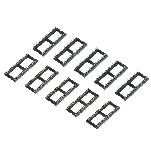 Uxcell DIP IC Chip Socket Adapter Round Pin 32P 2.54mm Pitch IC Socket ...