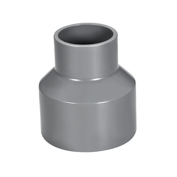 Uxcell DWV Reducing Coupling Schedule 40 1-1/4-inch x 2-inch Socket Gray