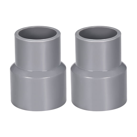 Uxcell DWV Reducing Coupling Schedule 40 3/4-inch x 1-inch Socket Gray 2Pcs
