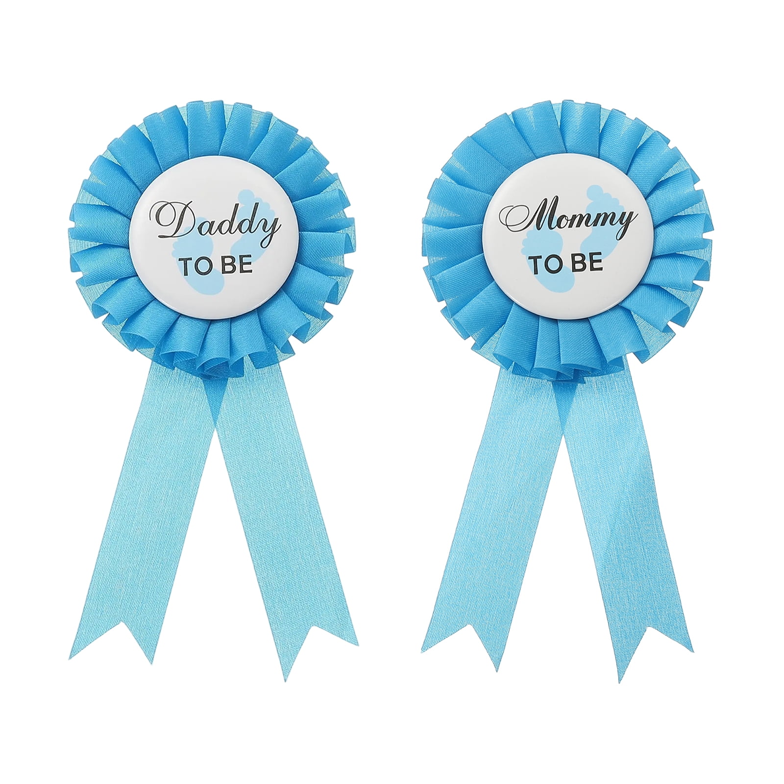 Uxcell Daddy to Be & Mom to Be Tinplate Badge Pin, 1Set Gender Reveal ...