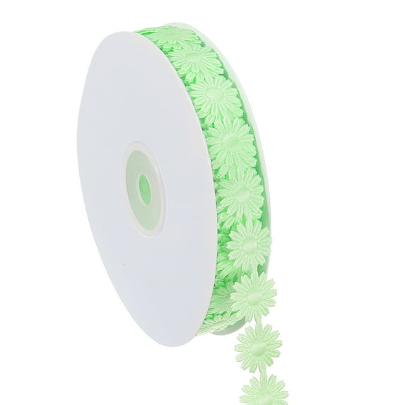 Uxcell Daisy Flower Lace Trim for DIY Crafts Sewing Trim Embellishments Green