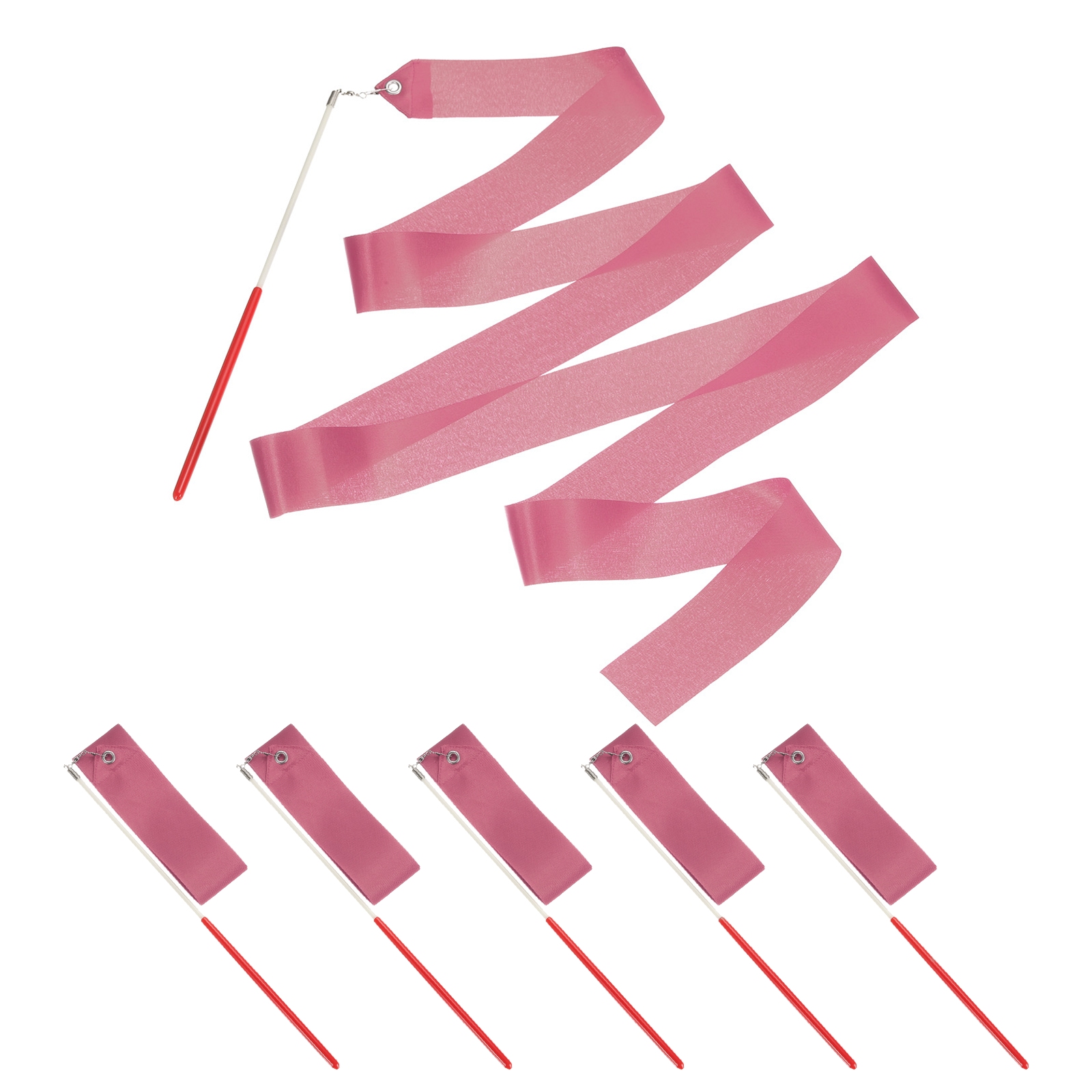 Uxcell Dance Ribbons, Gymnastics Dance Streamers with Non-Slip Wand ...