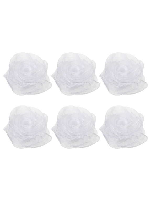 Dance Scarves, 24" x 24" Juggling Scarves for Magic Music Juggling Movement Decoration White 6 Pack