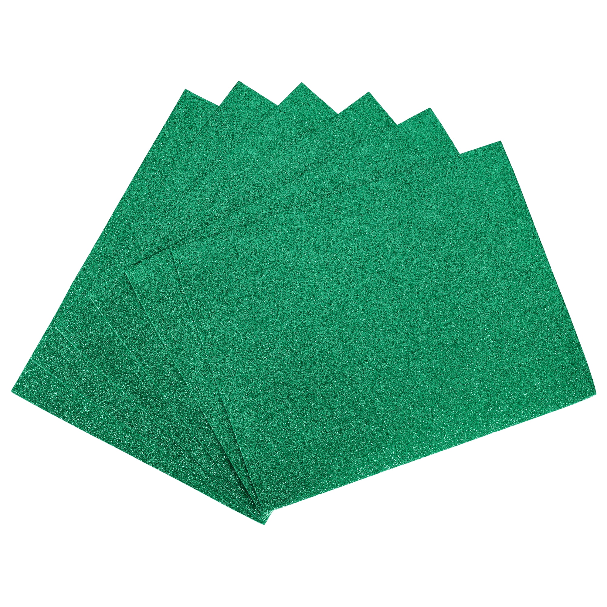 Uxcell Dark Green Shiny EVA Foam Sheets 23.6x15.7in 1.6mm Thick for Crafts DIY 6 Pcs