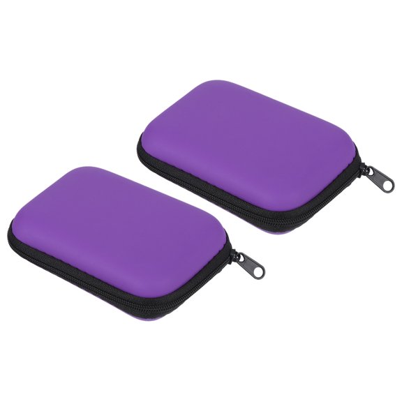 Uxcell Dart Case, 2 Pack EVA Darts Carrying Storage with Mesh Pockets, Purple