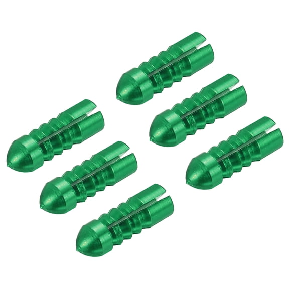 Uxcell Dart Flight Protectors, Aluminum Alloy Wing Protectors, Green 6 Pack