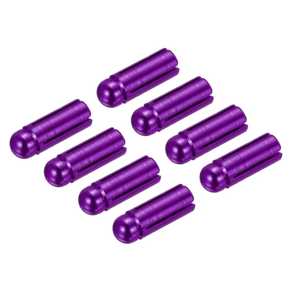 Uxcell Dart Flight Protectors, Aluminum Alloy Wing Protectors, Purple 8 Pack