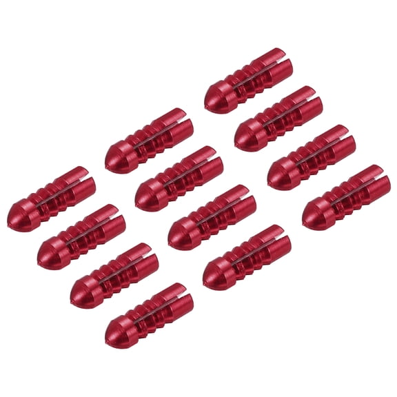 Uxcell Dart Flight Protectors, Aluminum Alloy Wing Protectors, Red 12 Pack