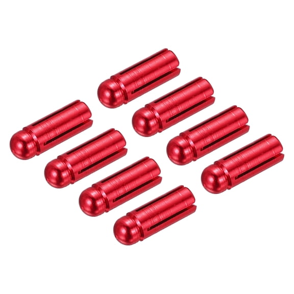 Uxcell Dart Flight Protectors, Aluminum Alloy Wing Protectors, Red 8 Pack