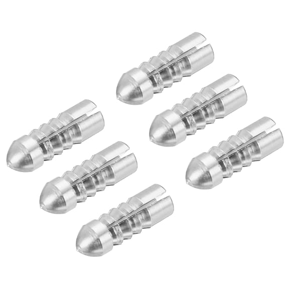 Uxcell Dart Flight Protectors, Aluminum Alloy Wing Protectors, Silver 6 Pack