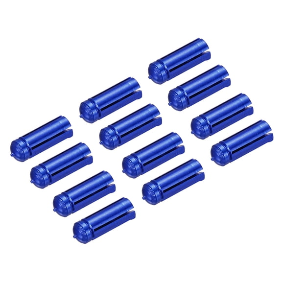 Uxcell Dart Flight Protectors, Aluminum Alloy Wing Saver, Blue 12 Pack