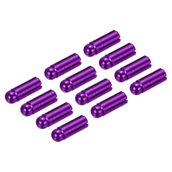 Uxcell Dart Flight Protectors, Aluminum Alloy Wing Saver, Purple 12 Pack
