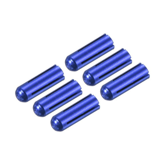 Uxcell Dart Flight Protectors, Aluminum Dart Accessories - 6 Pack (Blue)