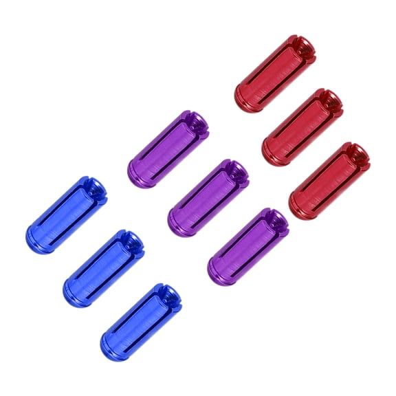 Uxcell Dart Flight Protectors Aluminum Dart Accessories, Purple Red Blue 9 Pack