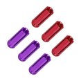 thumbnail image 1 of Uxcell Dart Flight Protectors Aluminum Dart Accessories, Red Purple 6 Pack, 1 of 5