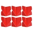 thumbnail image 1 of Uxcell Dart Flights,  6 Pack PET Darts Accessories Red, 1 of 5