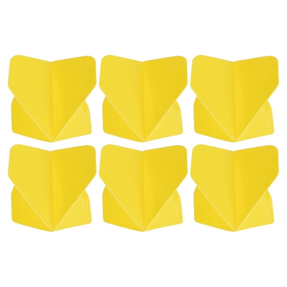 Uxcell Dart Flights, 6 Pack PET Darts Accessories Replacement Parts Yellow