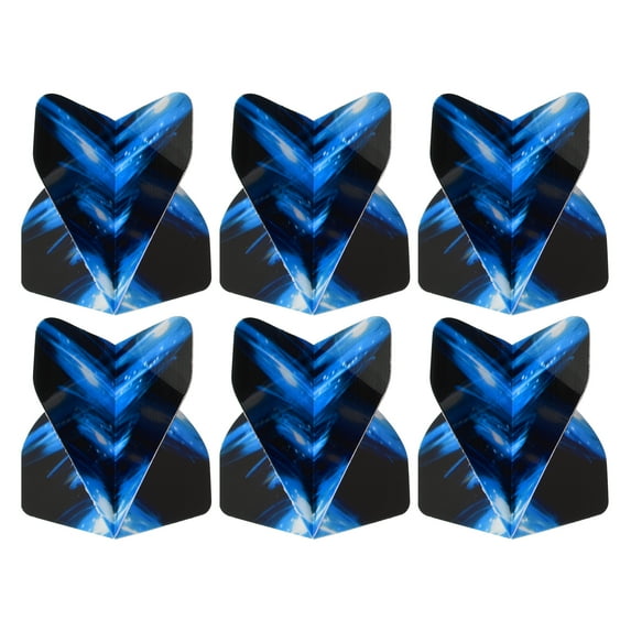 Uxcell Dart Flights, 6 Pack PET Standard Darts Accessories Black, Blue