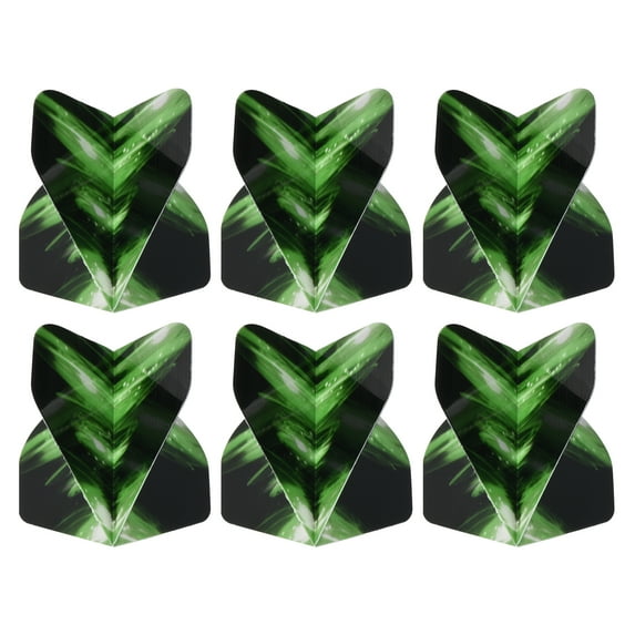 Uxcell Dart Flights, 6 Pack PET Standard Darts Accessories Black, Green