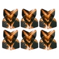 thumbnail image 1 of Uxcell Dart Flights, 6 Pack PET Standard Darts Accessories Black, Orange, 1 of 5