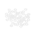 thumbnail image 1 of Uxcell Dart Shaft O-Rings, Non-Slip Dart Shaft Rubber O Ring for Metal Shafts Dart Tool Accessory, 50 Pcs White, 1 of 6