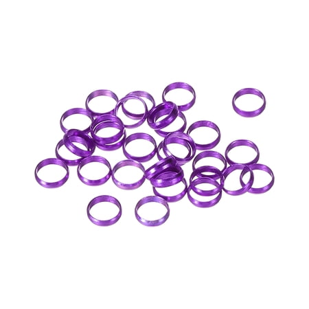 Uxcell Dart Shaft Rings, 15 Pack Plastic Dart O-Ring for Enhanced Grip, Purple