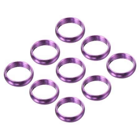 Uxcell Dart Shaft Rings, Aluminum Dart O-Ring Accessories - 9 Pack (Purple)