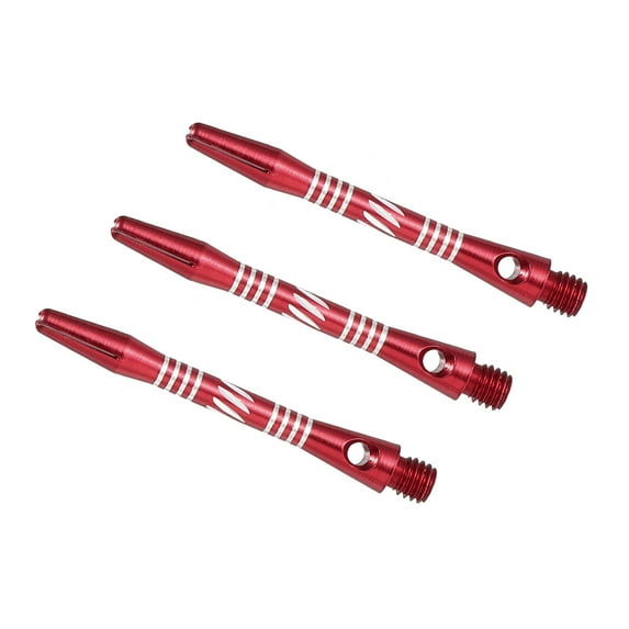 Uxcell Dart Shafts 41mm/1.6 Inch, 2BA Thread Aluminum Dart Stems Dart Accessories, 3 Pack Red