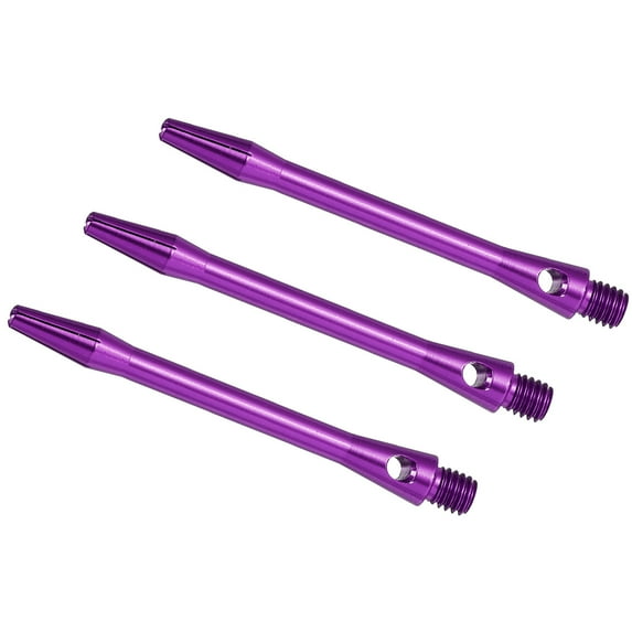 Uxcell Dart Shafts 48mm/1.9 Inch, 2BA Thread Aluminum Dart Stems Dart Accessories, 3 Pack Purple