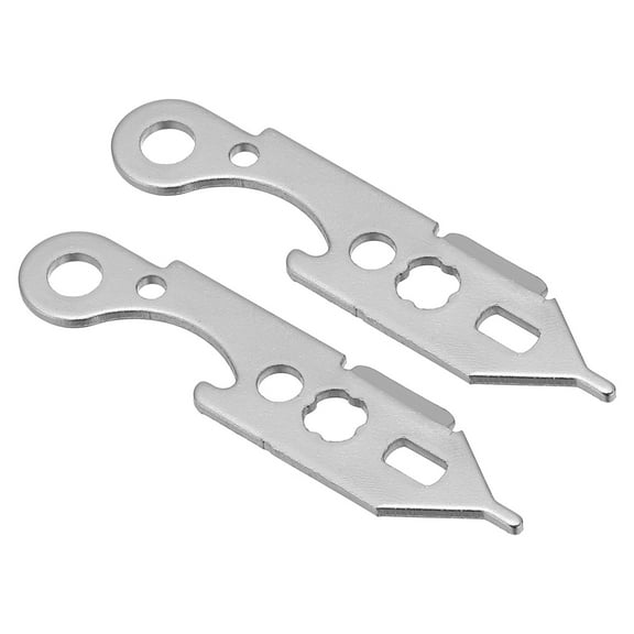 Uxcell Dart Wrench Tool Dart Head Handling for Aluminum Shafts Dart Tips, Silver Tone 2Pcs