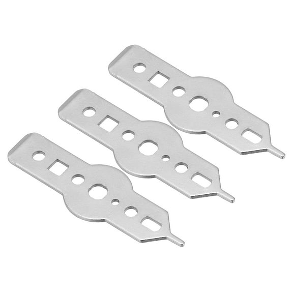 Uxcell Dart Wrench Tool Dart Head Handling for Aluminum Shafts Dart Tips, Silver Tone 3Pcs