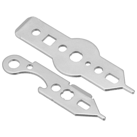 Uxcell Dart Wrench Tool Kit Multi-Purpose Dart Accessories, Silver Tone, 2Pcs